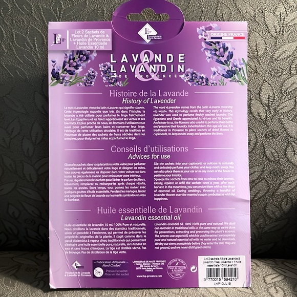 NWT 2 Lavender Sachets and Lavender Essential Oil - Picture 3 of 3
